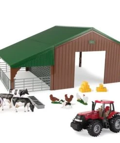 Britains 1/32 Farm Building Set With Case Tractor