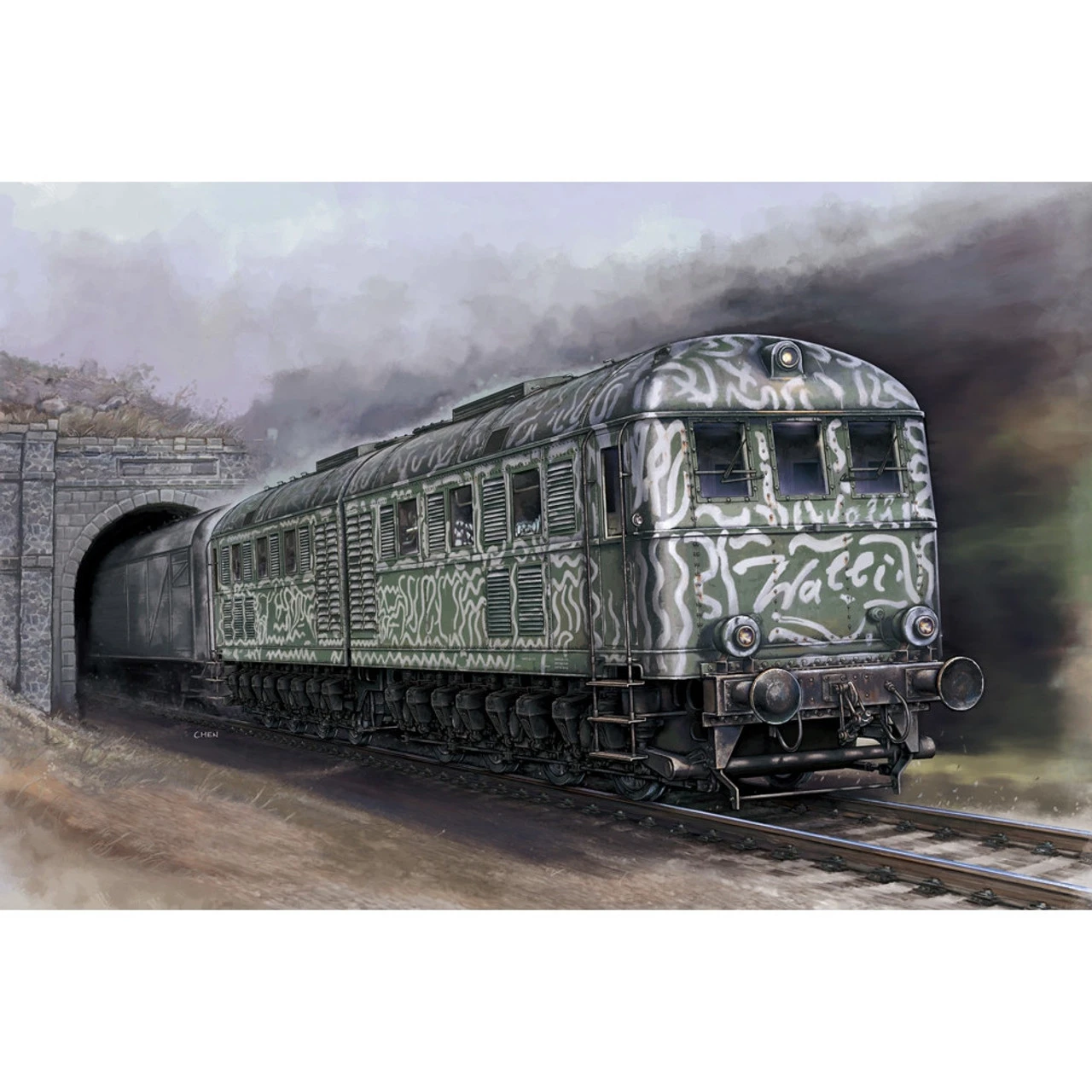 Trumpeter 1/35 Wehrmachtslokomotive V188 1 Trumpeter 1/35 Wehrmachtslokomotive V188