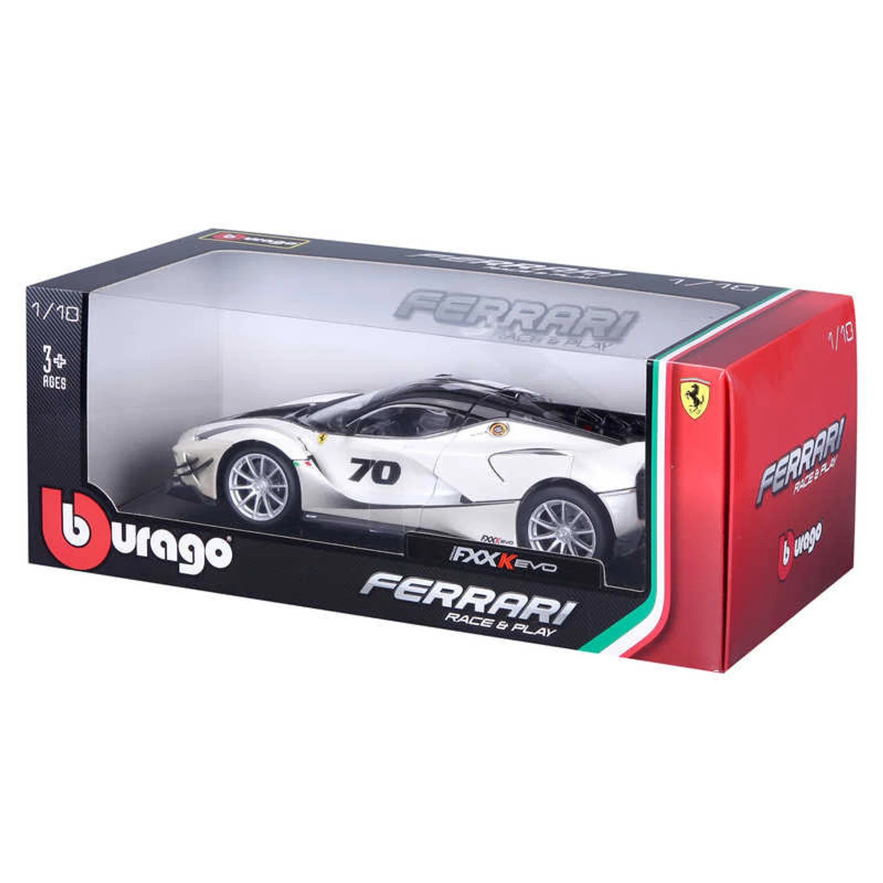 Burago 1/18 Ferrari FXX-K Evoluzione White Diecast Model 2 Burago 1/18 Ferrari FXX-K Evoluzione White Diecast Model - Image 2
