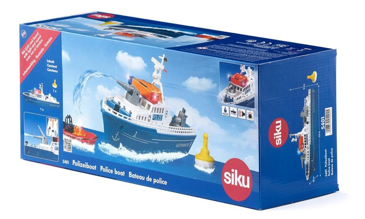Siku Police Boat Diecast Model 6 Siku Police Boat Diecast Model - Image 6