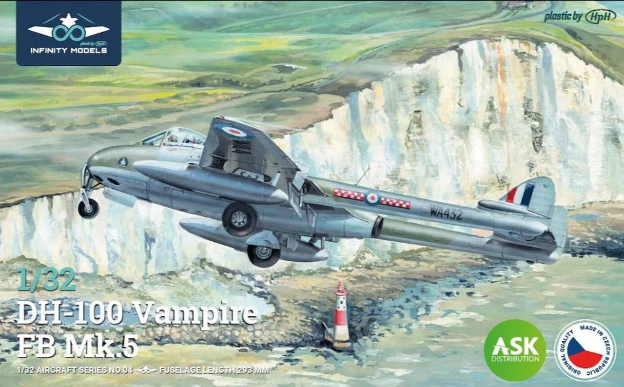 Infinity Models 1/32 De Havilland DH-100 Vampire FB Mk.5 Model Kit 1 Infinity Models 1/32 De Havilland DH-100 Vampire FB Mk.5 Model Kit