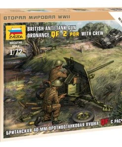 Zvezda 1/72 British QF 2pdr Anti-Tank Unit With Crew