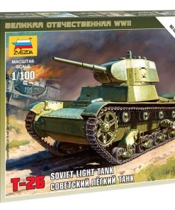 Zvezda 1/100 T-26M Light Tank