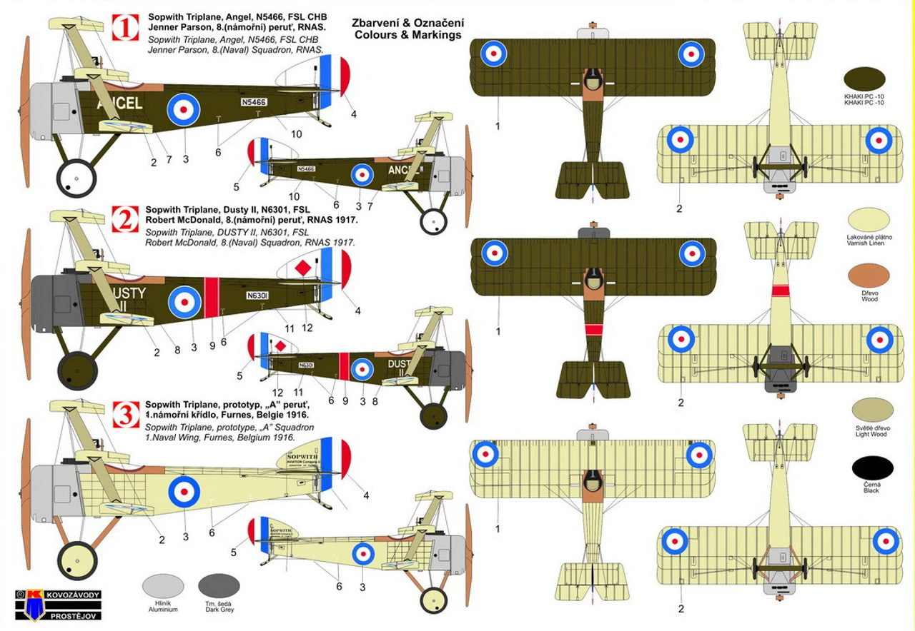 KPM 1/72 Sopwith Triplane "RNAS" Model Kit 2 KPM 1/72 Sopwith Triplane "RNAS" Model Kit - Image 2