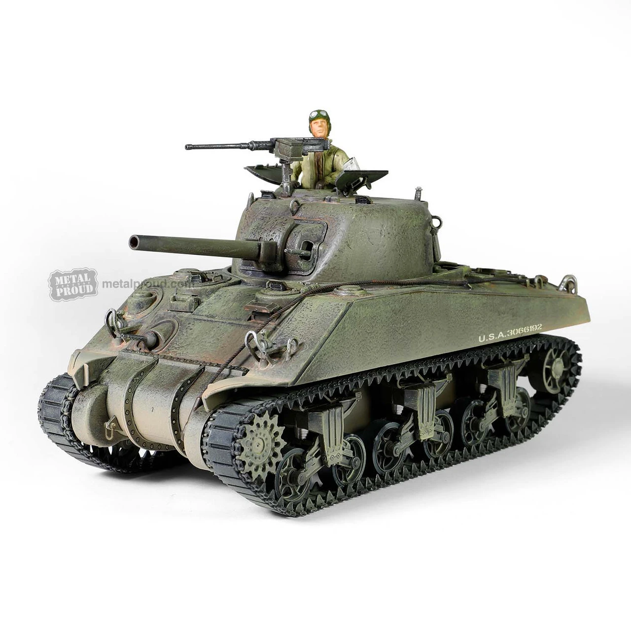 Forces Of Valor 1/32 U.S Medium Tank Sherman M4 (75) Diecast Model 4 Forces Of Valor 1/32 U.S Medium Tank Sherman M4 (75) Diecast Model - Image 4