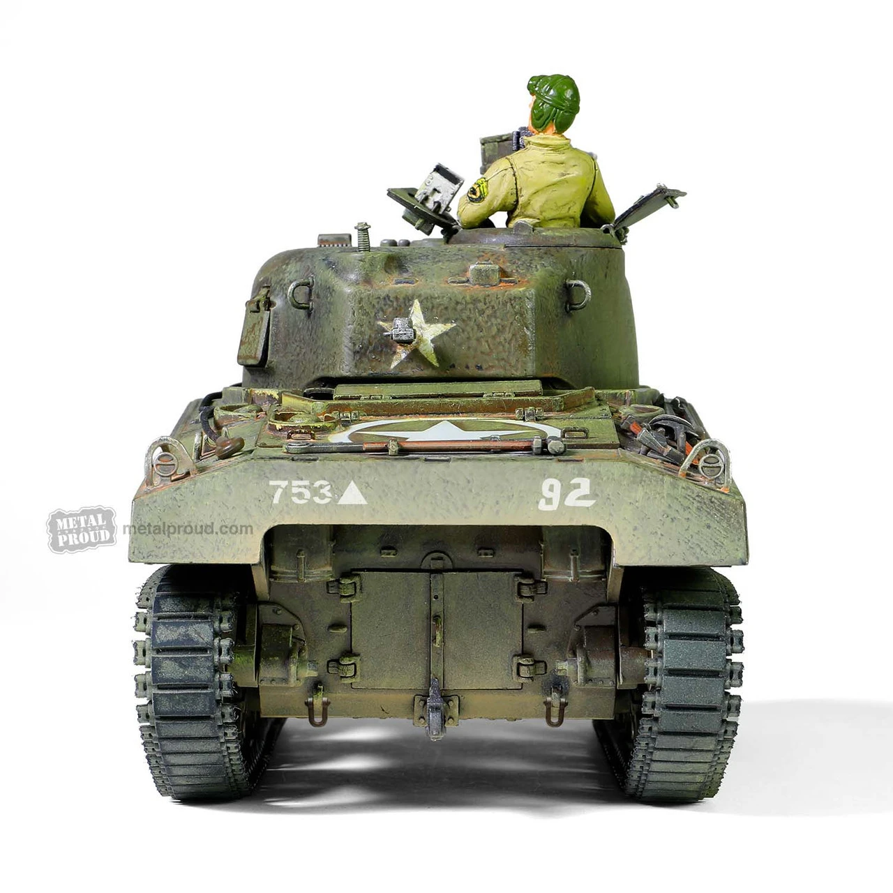 Forces Of Valor 1/32 U.S Medium Tank Sherman M4 (75) Diecast Model 7 Forces Of Valor 1/32 U.S Medium Tank Sherman M4 (75) Diecast Model - Image 7