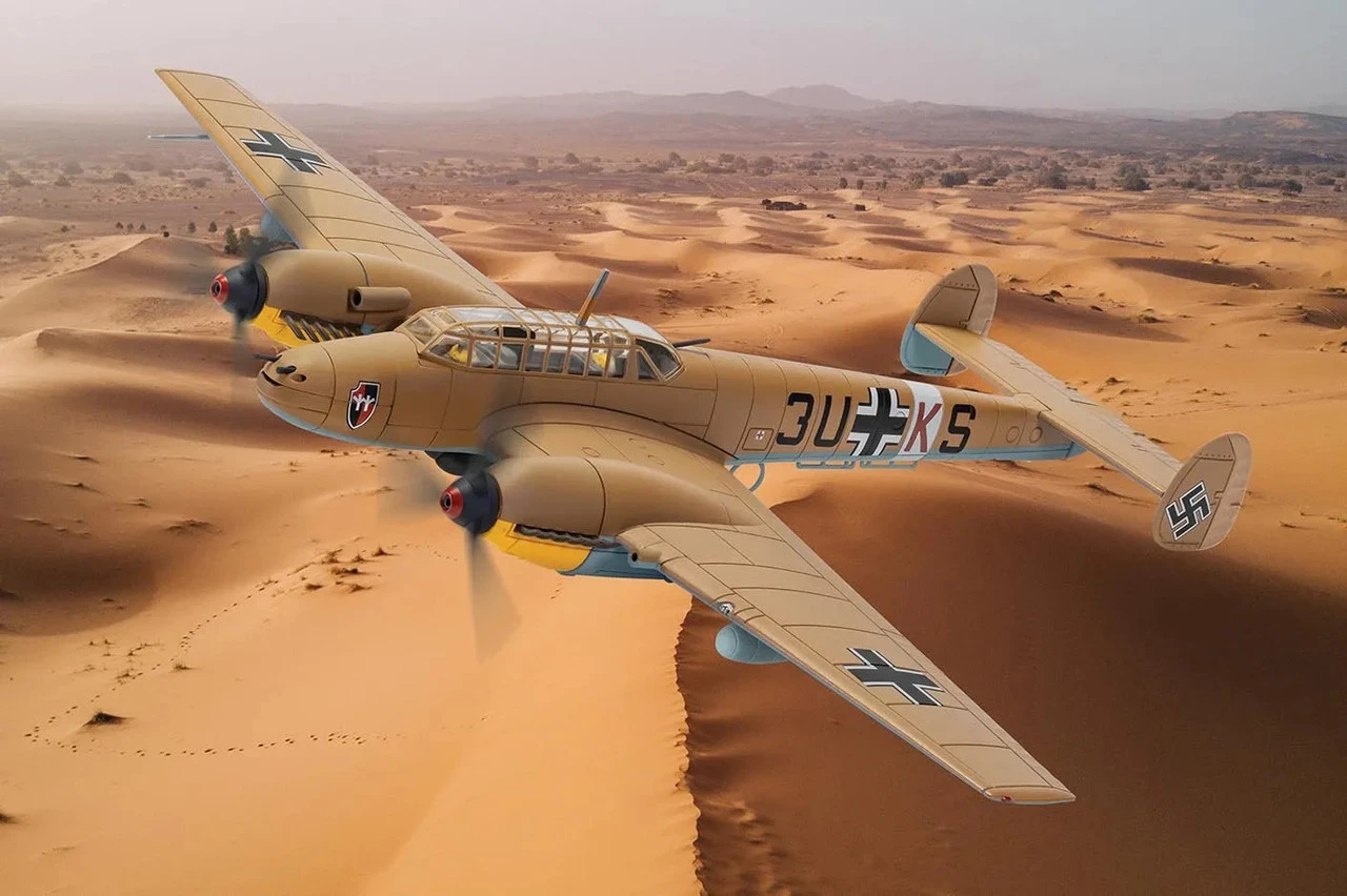 Corgi 1/72 Messerschmitt Bf 110E-2 (Trop) Diecast Model 1 Corgi 1/72 Messerschmitt Bf 110E-2 (Trop) Diecast Model