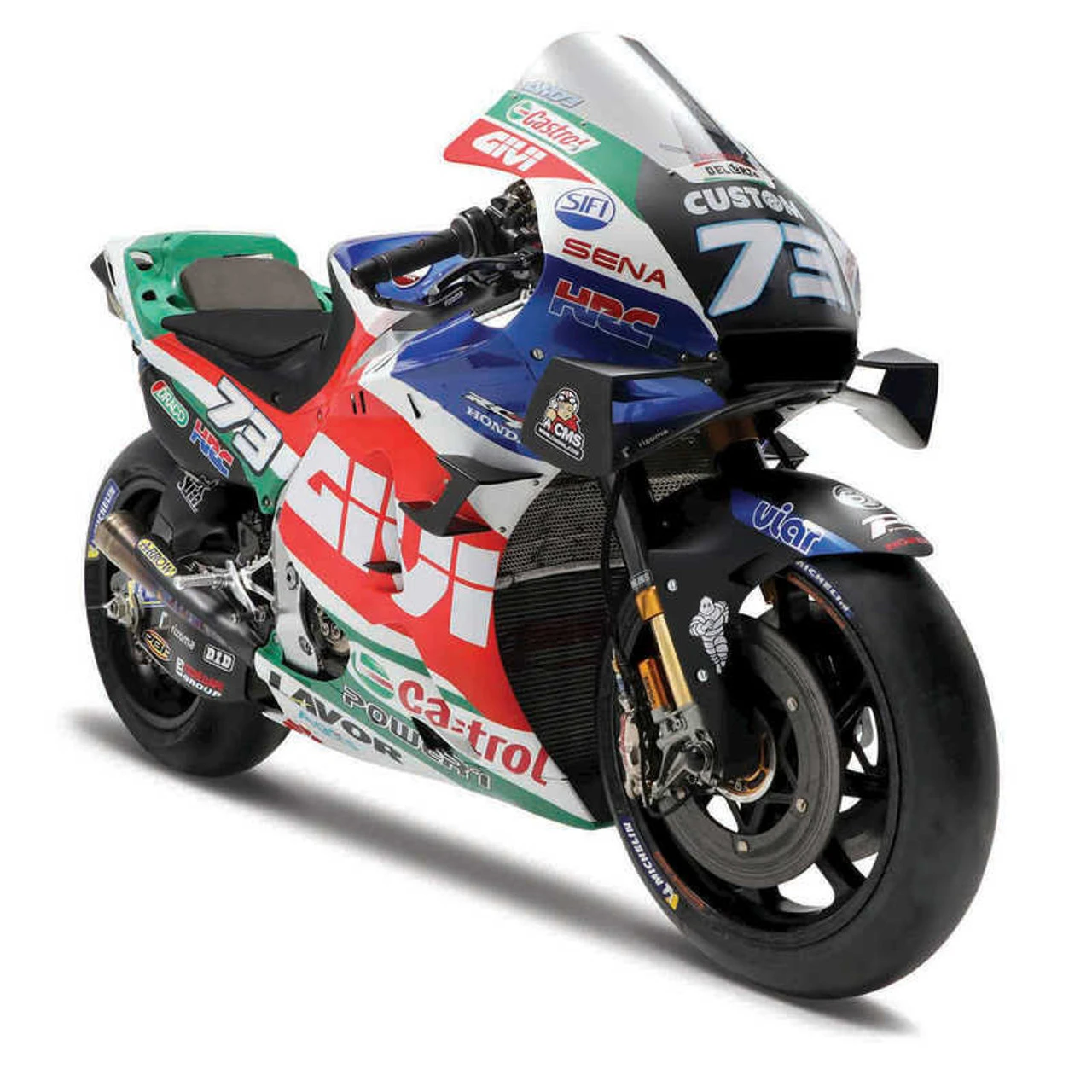 Maisto 1/18 Lcr Honda Rc2 13V #73 Marquez 2021 Diecast Model 1 Maisto 1/18 Lcr Honda Rc2 13V #73 Marquez 2021 Diecast Model