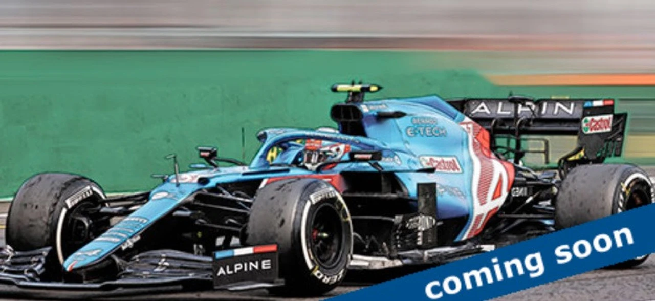 Minichamps 1/43 Alpine F1 Team A521, Esteban Ocon, Winner Hungarian GP 2021 1 Minichamps 1/43 Alpine F1 Team A521, Esteban Ocon, Winner Hungarian GP 2021