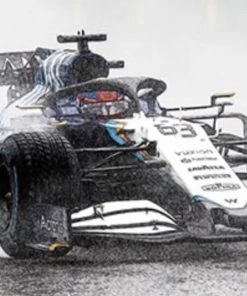 Minichamps 1/43 Williams Racing Mercedes FW43B, George Russell, 2nd Place Belgian GP 2021