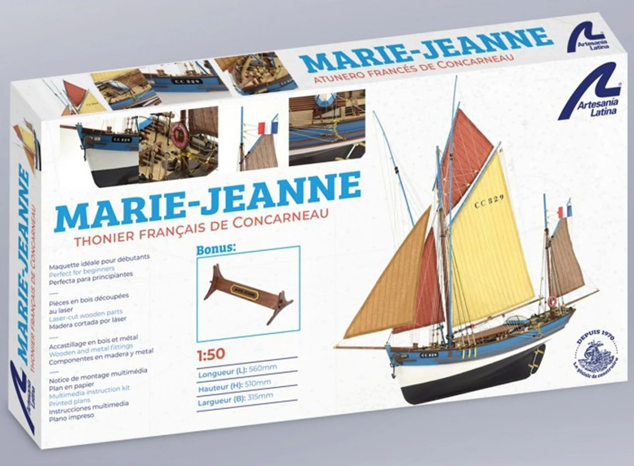 Artesania Latina 1/50 Marie Jeanne Wooden Ship Model Kit 23 Artesania Latina 1/50 Marie Jeanne Wooden Ship Model Kit - Image 23