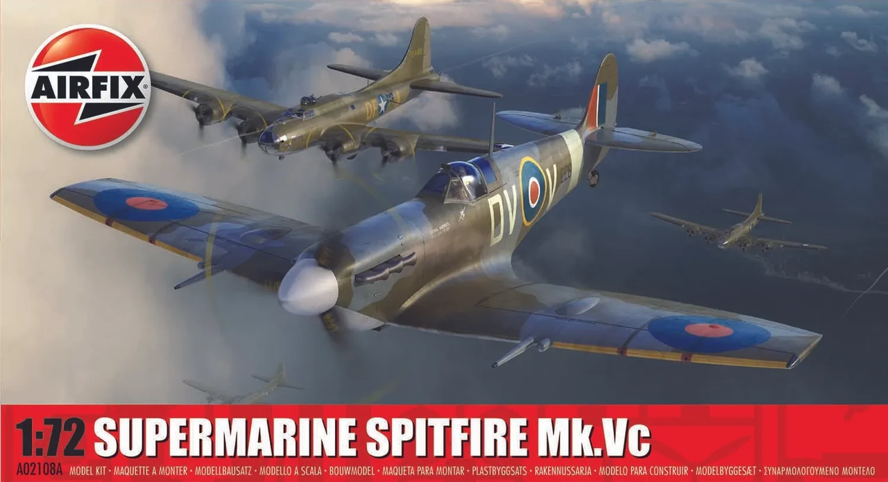 Airfix 1/72 Supermarine Spitfire Mk.Vc Model Kit 1 Airfix 1/72 Supermarine Spitfire Mk.Vc Model Kit