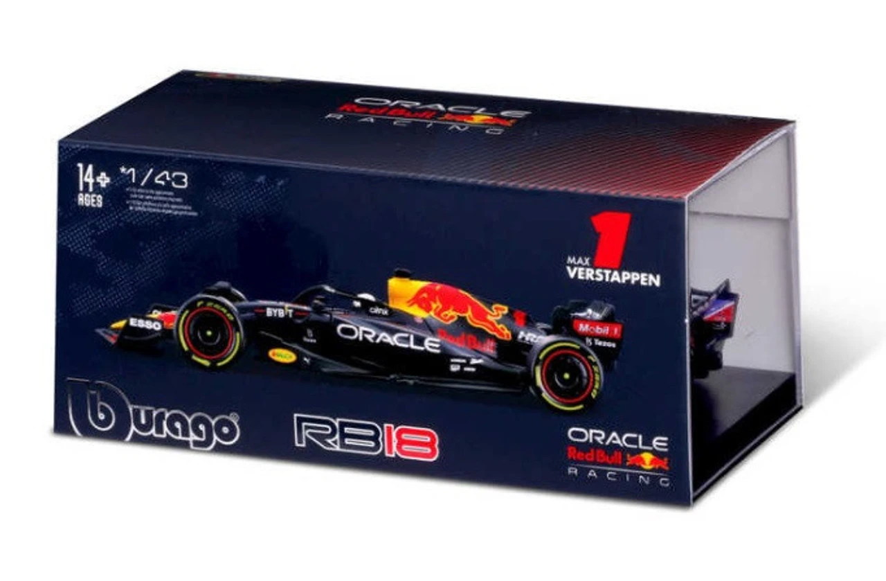 Burago 1/43 Red Bull Racing RB18 2022 # Max Verstappen Diecast Model 2 Burago 1/43 Red Bull Racing RB18 2022 # Max Verstappen Diecast Model - Image 2