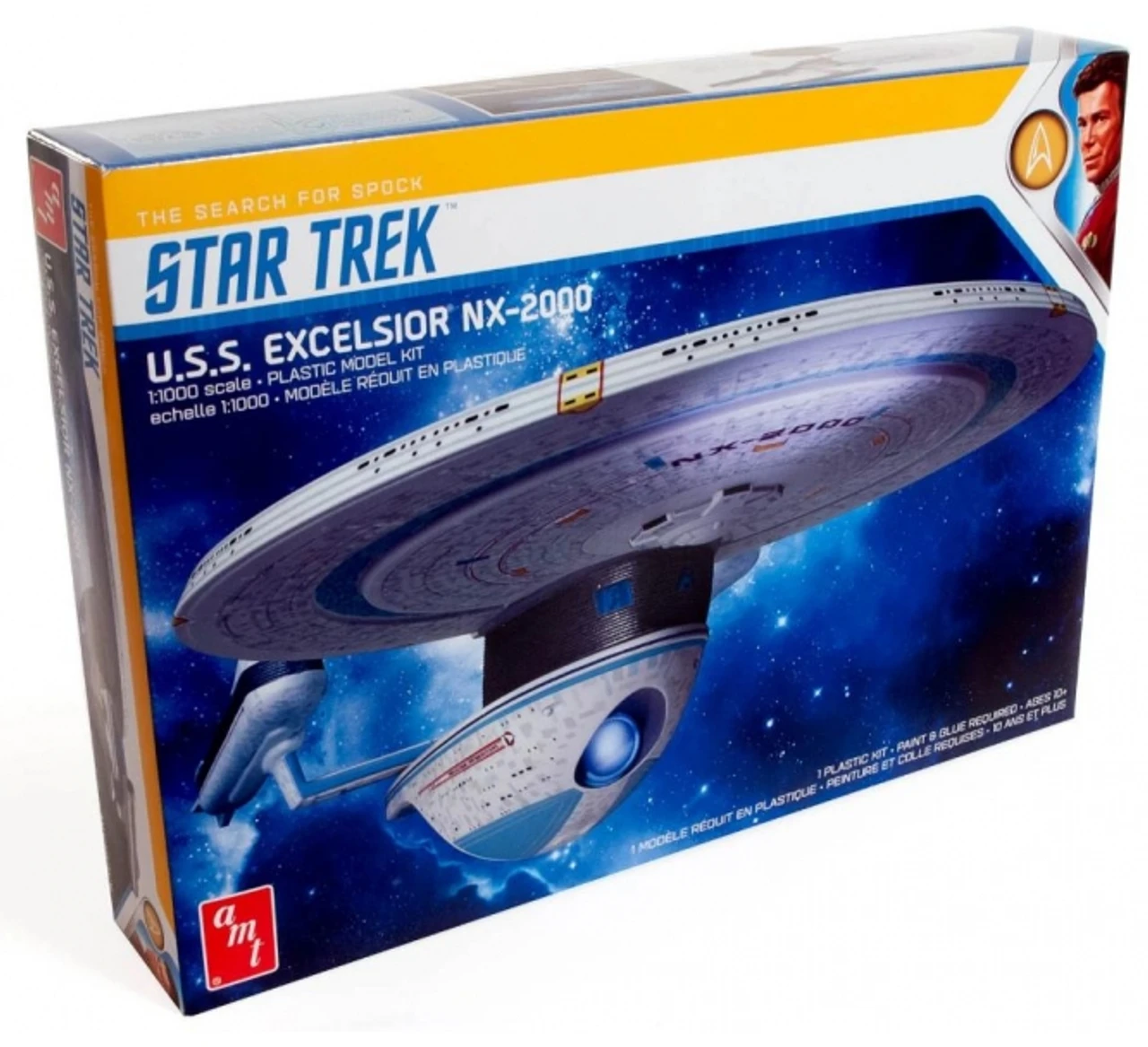 AMT Models 1/1000 Star Trek USS Excelsior NX-2000 Model Kit 1 AMT Models 1/1000 Star Trek USS Excelsior NX-2000 Model Kit