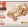 Rokr Army Jeep 3D Wooden Puzzle Model Kit