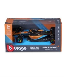 Burago 1/43 McLaren F1 MCL 36 2022 #3 Ricciardo Diecast Model