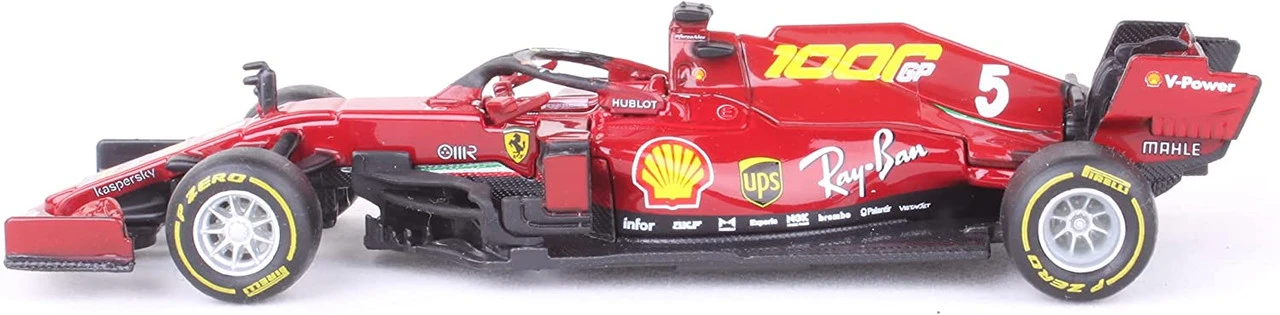 Burago 1/43 F1 2020 Ferrari Vettel #5 Diecast Model 2 Burago 1/43 F1 2020 Ferrari Vettel #5 Diecast Model - Image 2