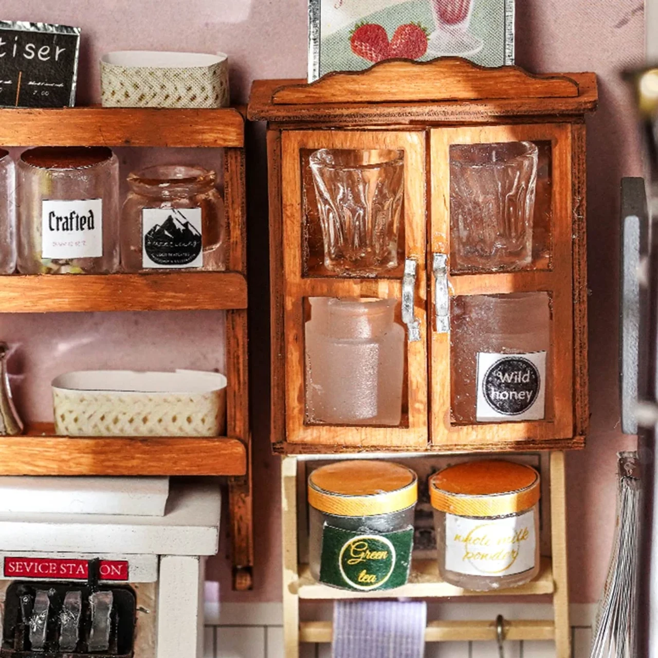 Rolife Light Music Bar Wooden Diorama Kit 6 Rolife Light Music Bar Wooden Diorama Kit - Image 6