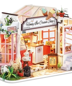 Rolife Honey Ice-cream Shop Wooden Diorama Kit