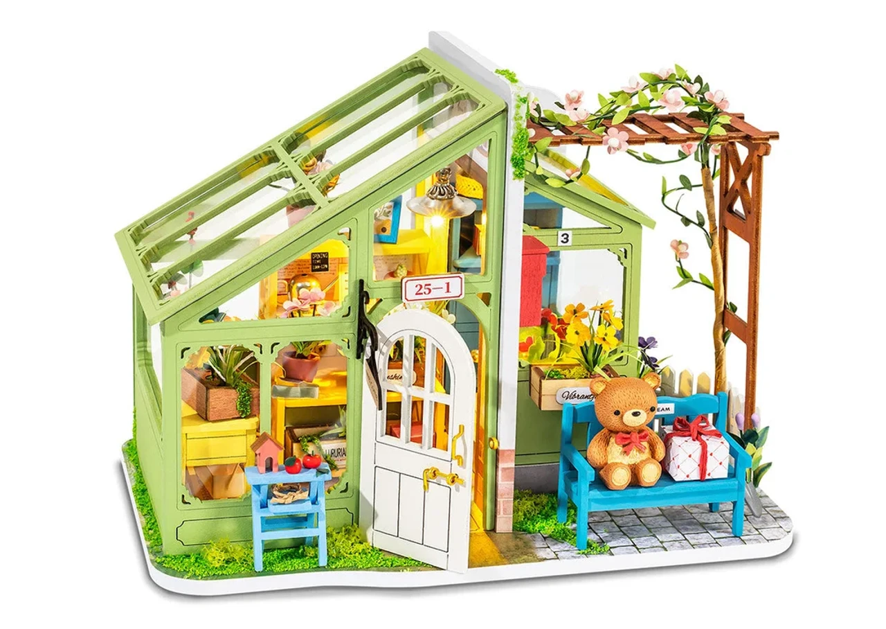 Rolife Spring Encounter Flowers Wooden Diorama Kit 1 Rolife Spring Encounter Flowers Wooden Diorama Kit