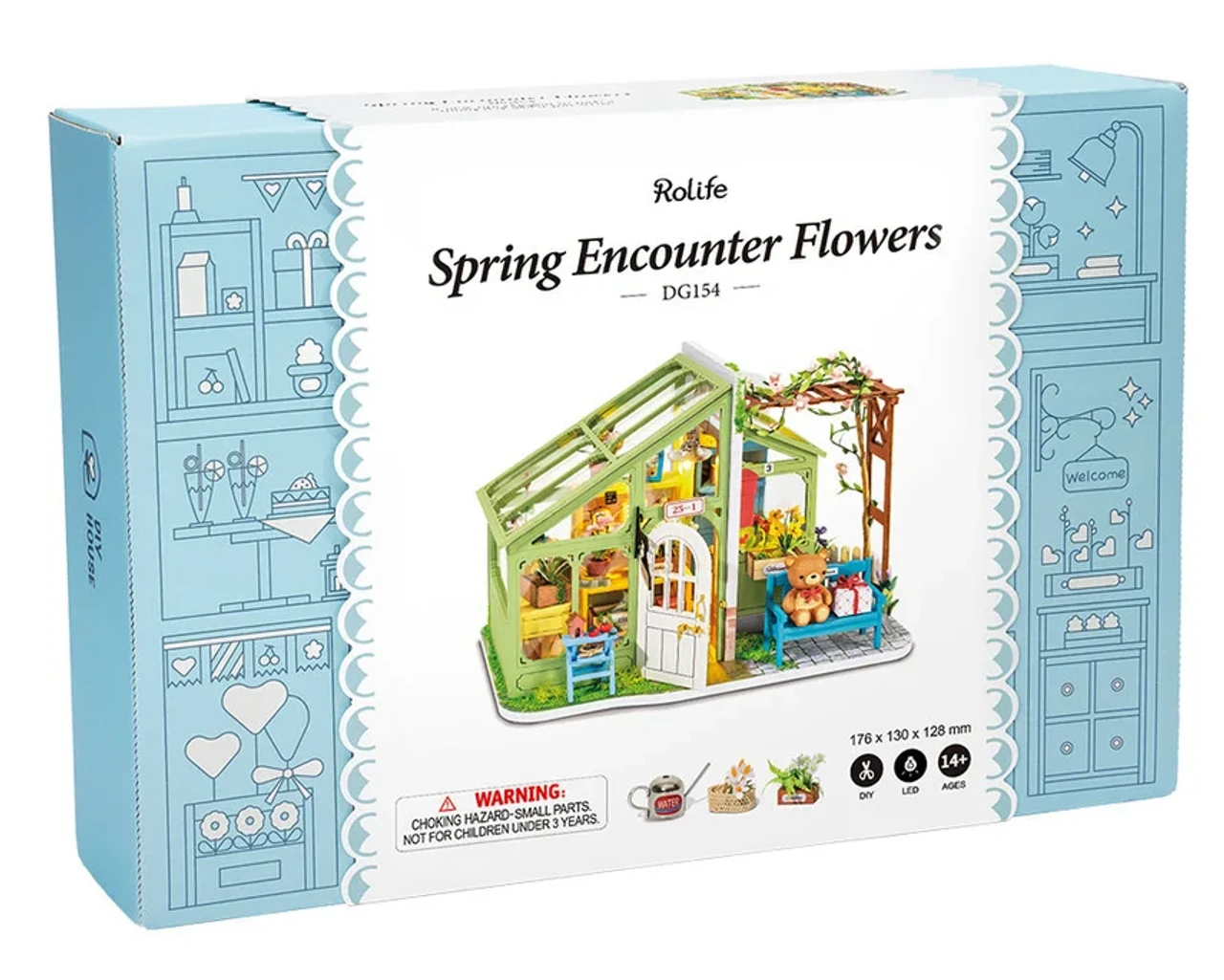 Rolife Spring Encounter Flowers Wooden Diorama Kit 5 Rolife Spring Encounter Flowers Wooden Diorama Kit - Image 5