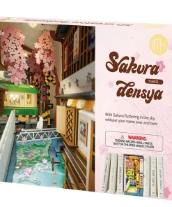 Rolife Sakura Densya 3D Creative Bookend