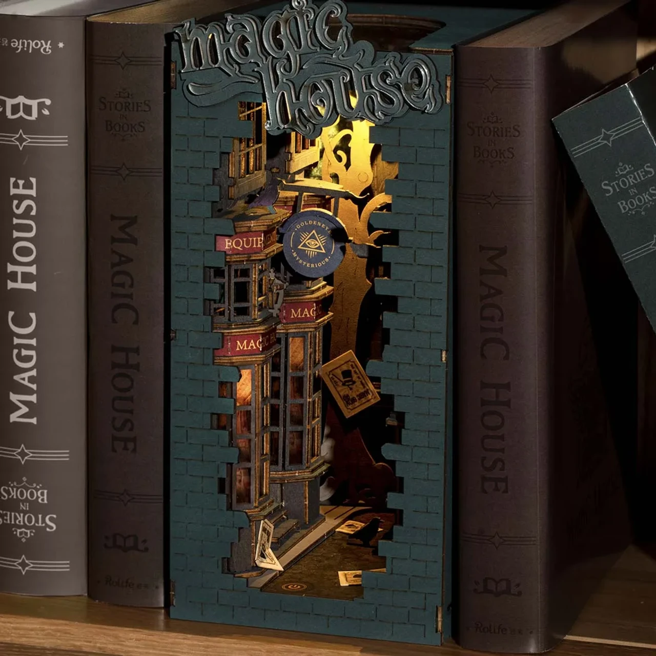 Rolife Magic House 3D Creative Bookend 2 Rolife Magic House 3D Creative Bookend - Image 2
